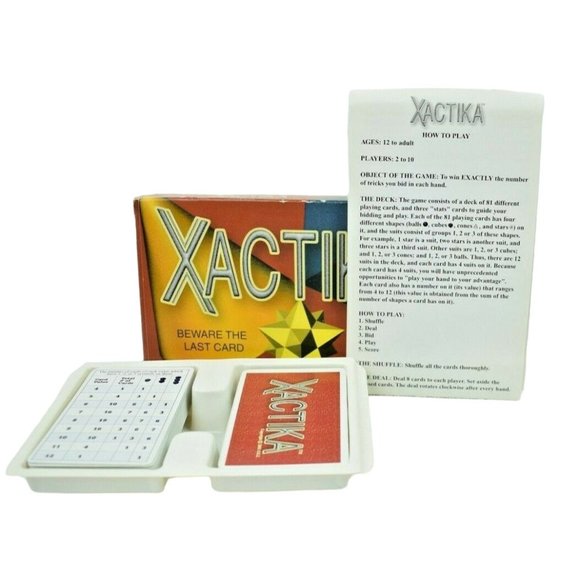 Set Enterprises Xactika Beware the Last Card Game Complete - Picture 1 of 7